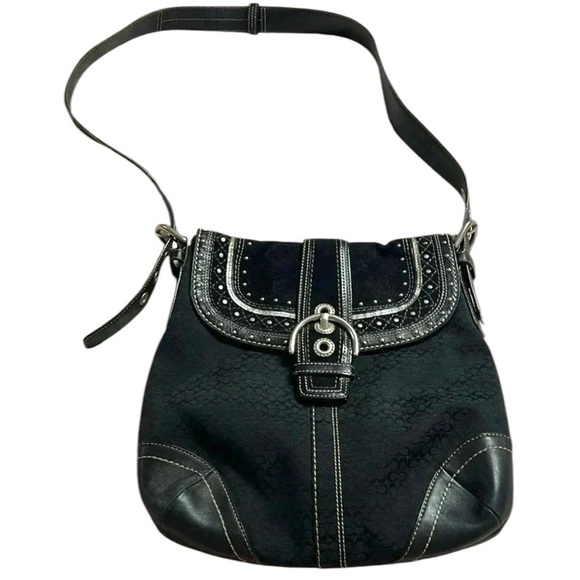 Coach signature hobo crossbody purse - Picture 1 of 7